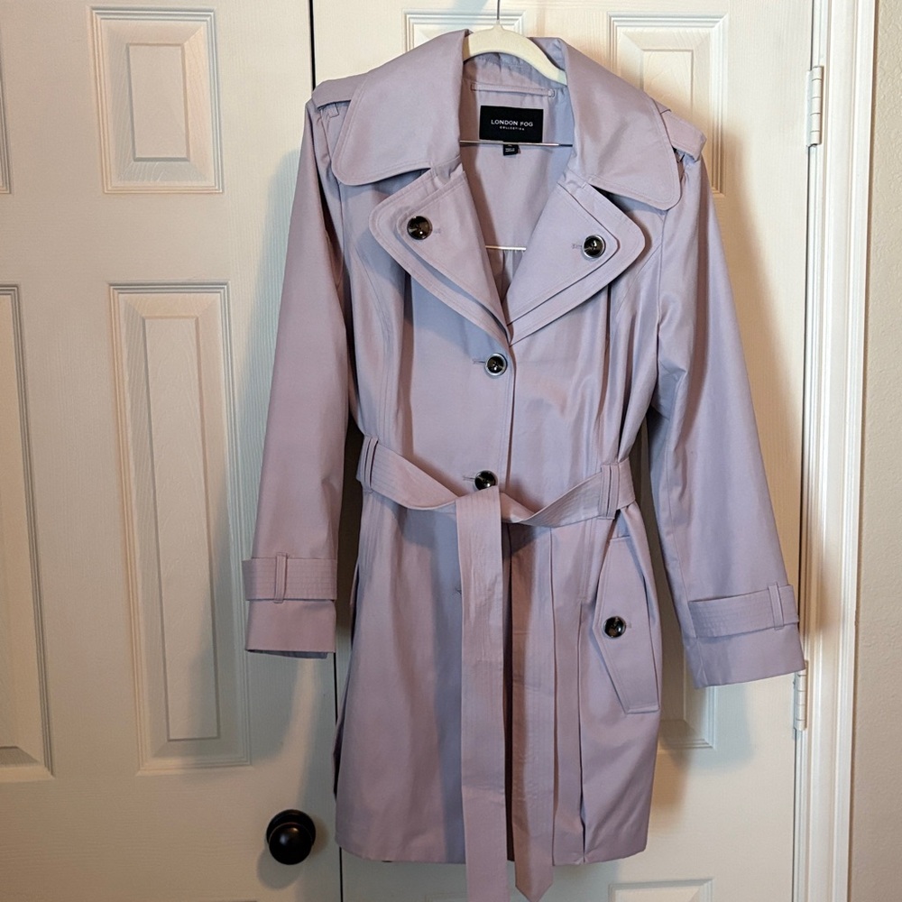 London Fog Women's Light Purple Trench Coat